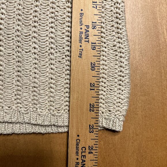NWT GAP Sweater Womens XS Beige Cotton Open Knit Y2K 2000s Boho Fairy Art Indie - Picture 12 of 14